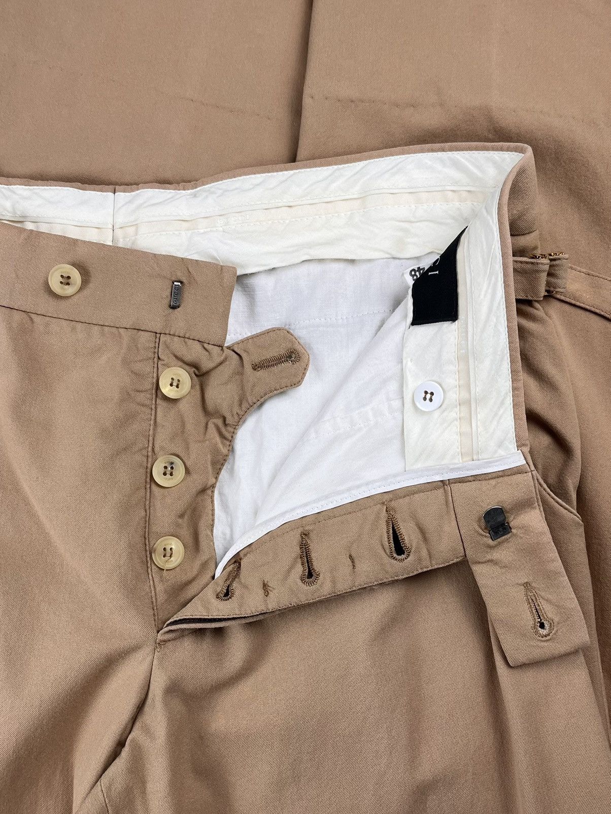Gucci Gucci Tom Ford Vintage Gold Buckled Trousers Pants Size US 32 / EU 48 - 3 Thumbnail