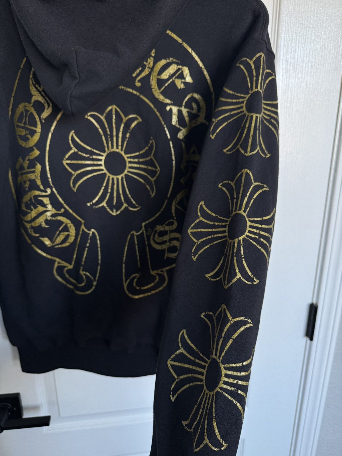 Chrome Hearts Chrome Hearts Gold Horse Shoe Cross Dagger Thermal Hoodie Size US M / EU 48-50 / 2 - 4 Thumbnail
