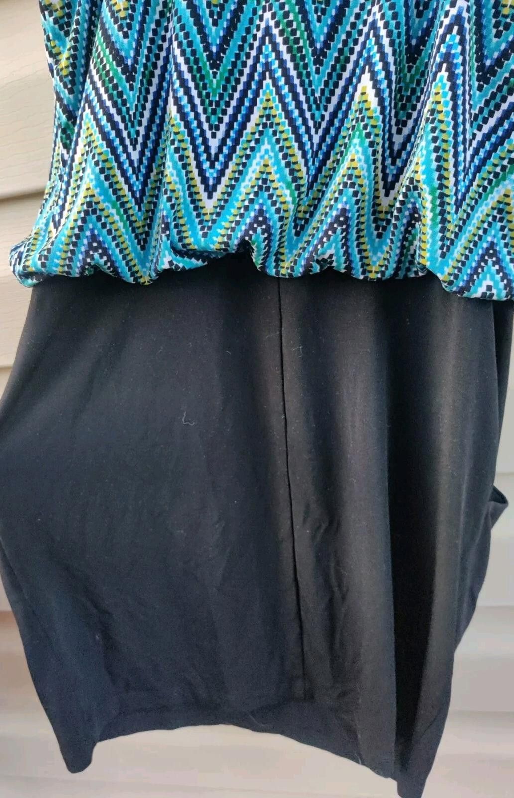 Other Sweet Storm Dress Black Pencil Multicolor Print Skirt Junior Size M / US 6-8 / IT 42-44 - 6 Thumbnail