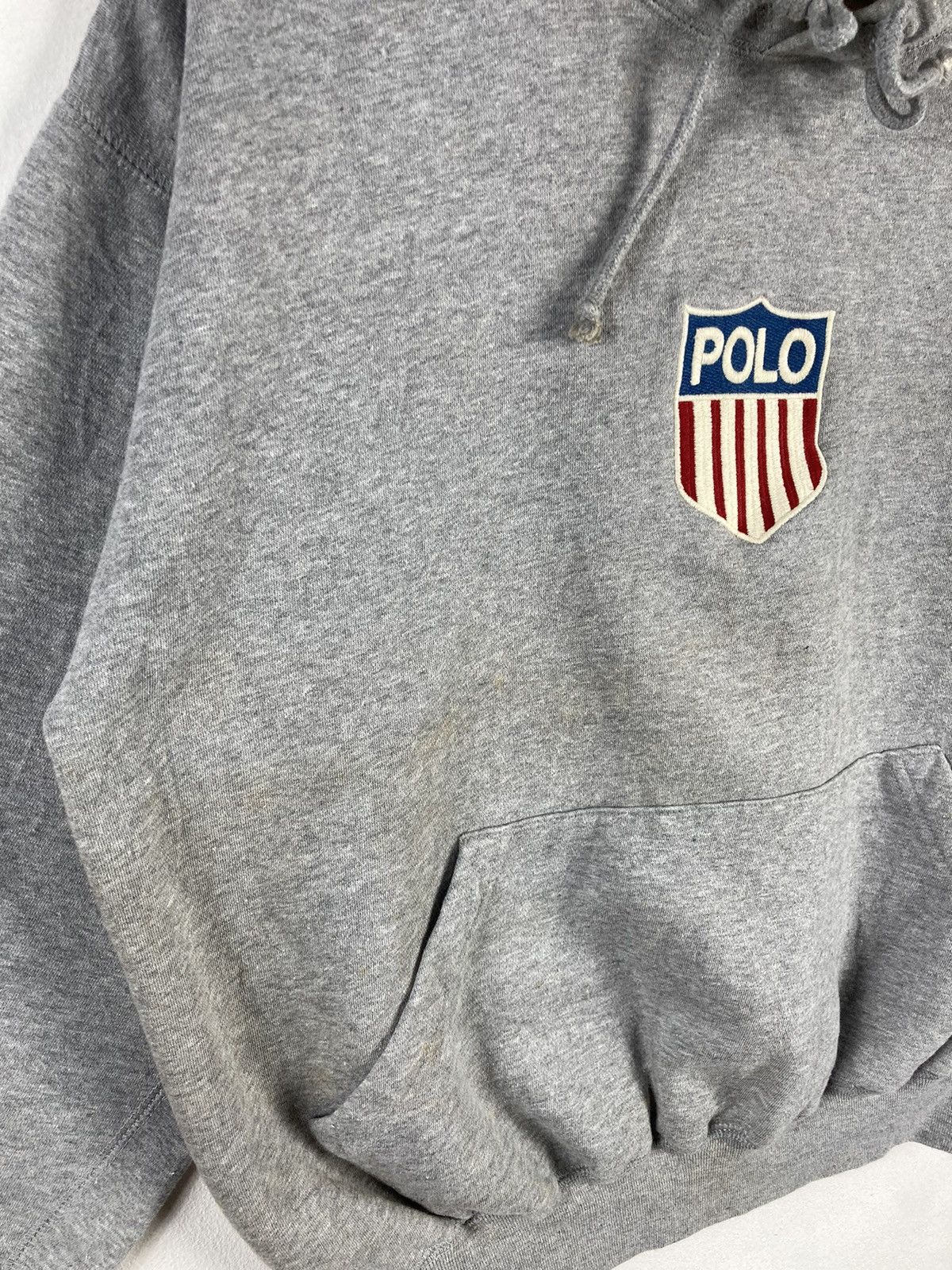 K-Swiss × Polo Ralph Lauren × Vintage Vintage 90s Polo Ralph Lauren Polo K-Swiss Hoodie Jumper Size L / US 10 / IT 46 - 8 Thumbnail