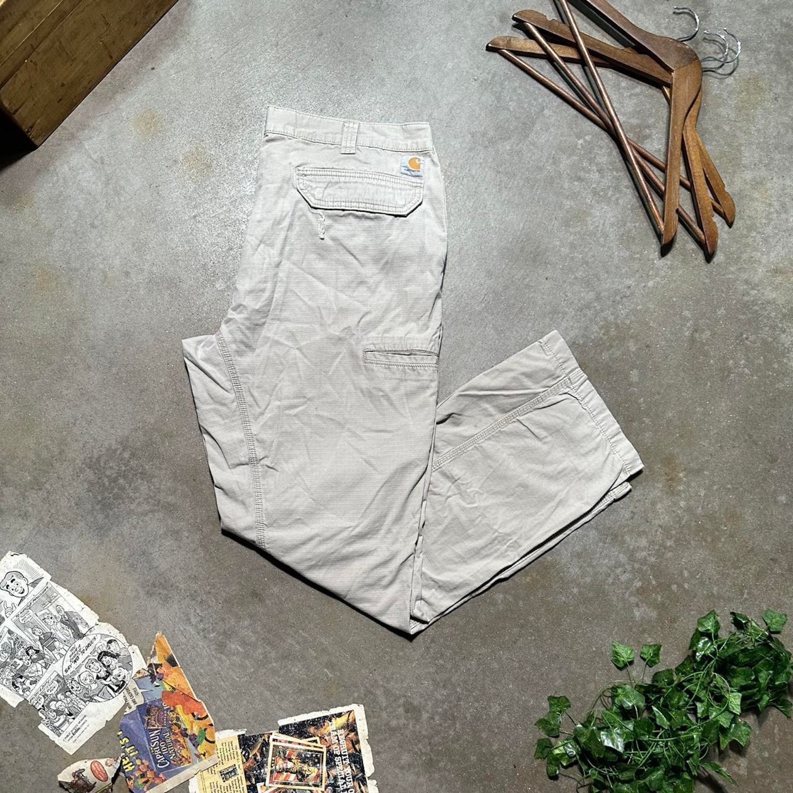 Carhartt Carhartt Tan Cargo Pants Mens 38x34 Relaxed Fit Baggy Skater Size US 38 / EU 54 - 1 Thumbnail