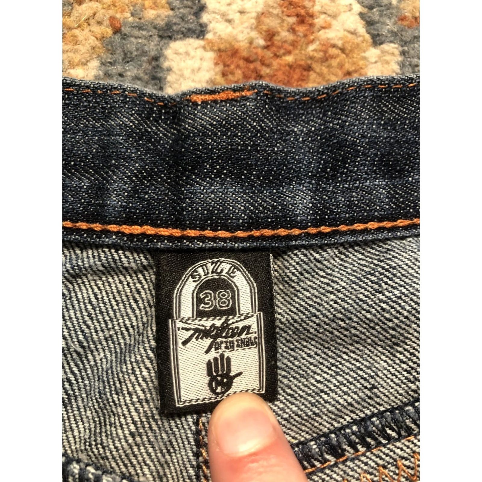 Denime Miskeen Originals Denim Shorts Mens 38 Dark Relaxed Bermuda Hip Hop Locks Size US 38 / EU 54 - 7 Thumbnail