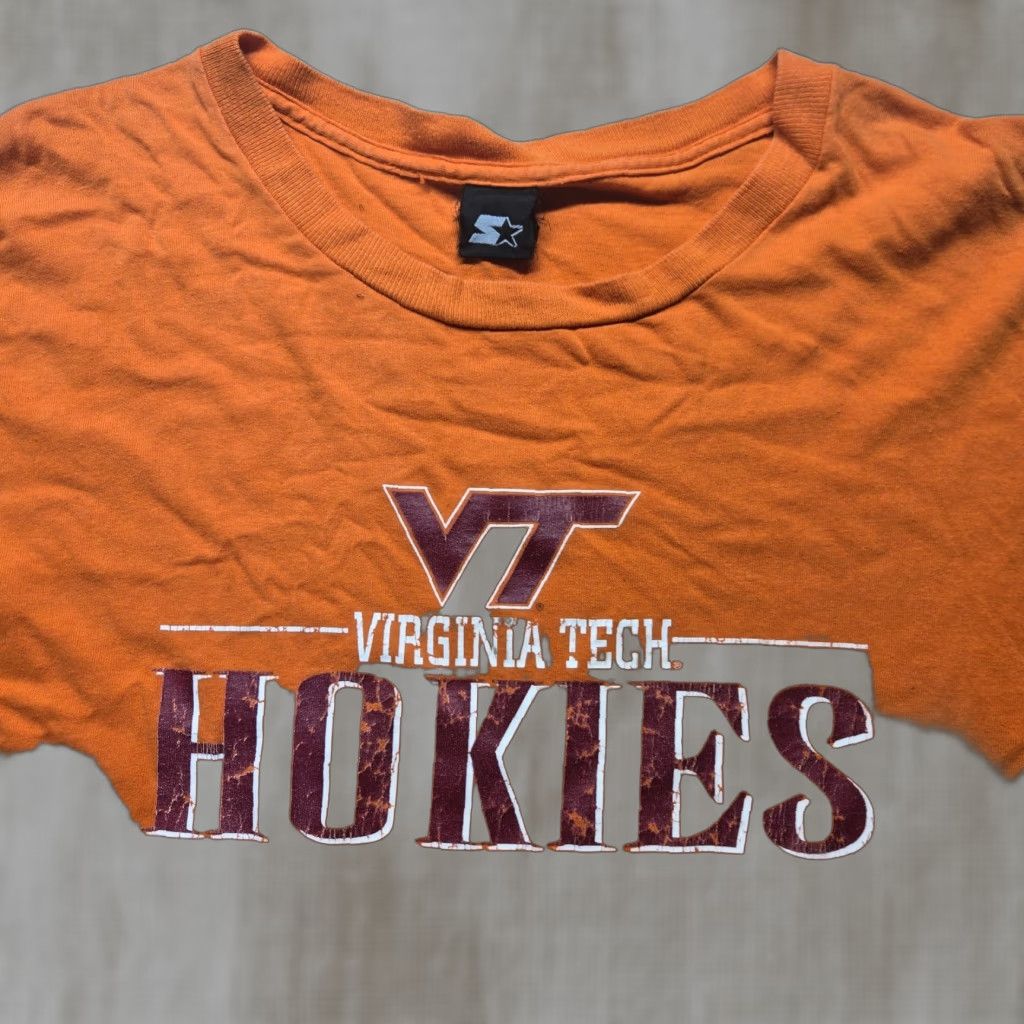 Vintage VINTAGE No (brand) Virginia Tech Hokies VT VT Hokies Tee Shirt Long Sleeve Adult 3XL Orange Mens Shirt Size US XXL / EU 58 / 5 - 1 Thumbnail