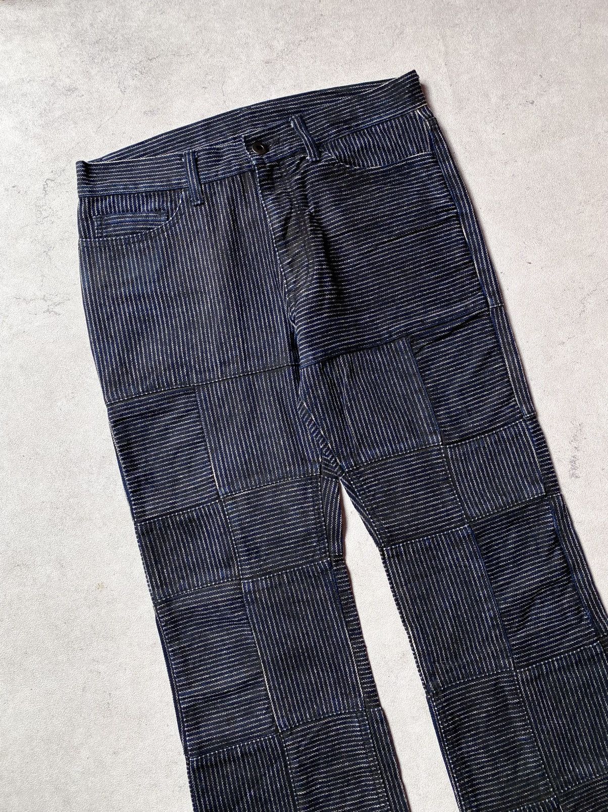 Japanese Brand Ruppert The Difference Patchwork Hickory Denim Bootcut Size US 32 / EU 48 - 4 Thumbnail