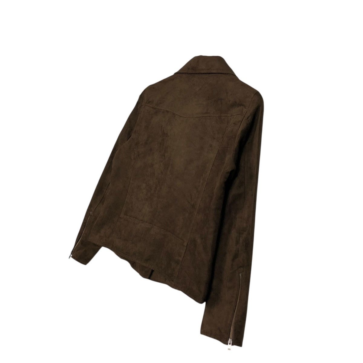 Japanese Brand 🔥CROPPED SUEDE SOFT JACKET DOUBLE COLLAR UNIQLO ISSEY MIYAKE Size US S / EU 44-46 / 1 - 12 Thumbnail