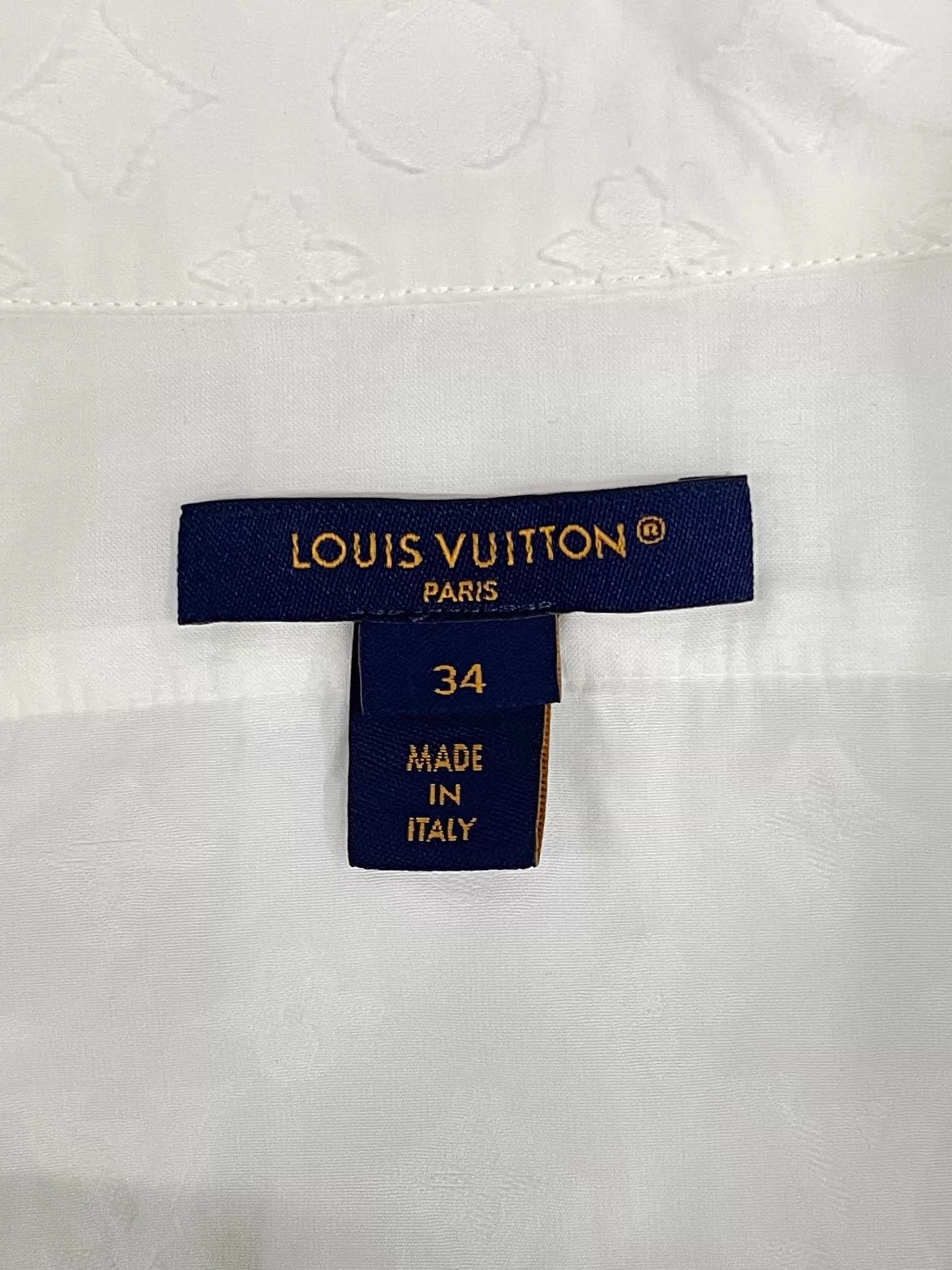 Louis Vuitton LV all-over print slim fit long-sleeve shirt size 34 Size XS / US 0-2 / IT 36-38 - 5 Thumbnail