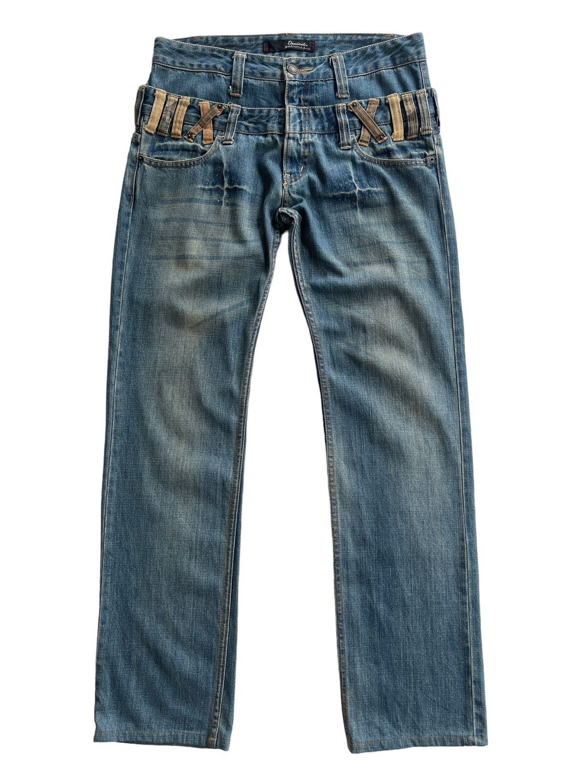 Japanese Brand Vintage Japanese Double Waist Mudd Denim Size US 32 / EU 48 - 1 Thumbnail