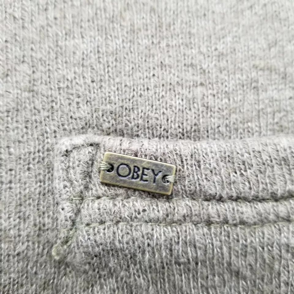 Obey Obey Sweater Mens Small Pullover Button Up Crew Neck Casual Size US S / EU 44-46 / 1 - 6 Thumbnail