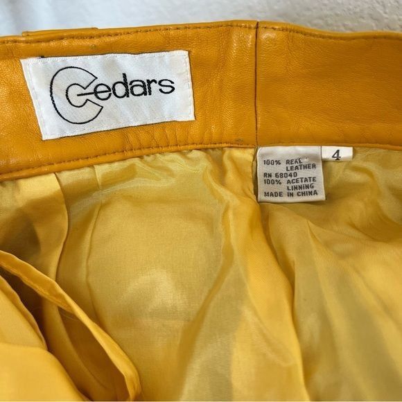 Vintage VTG Cedars Leather Shorts High Rise Size 27" / US 4 / IT 40 - 11 Thumbnail