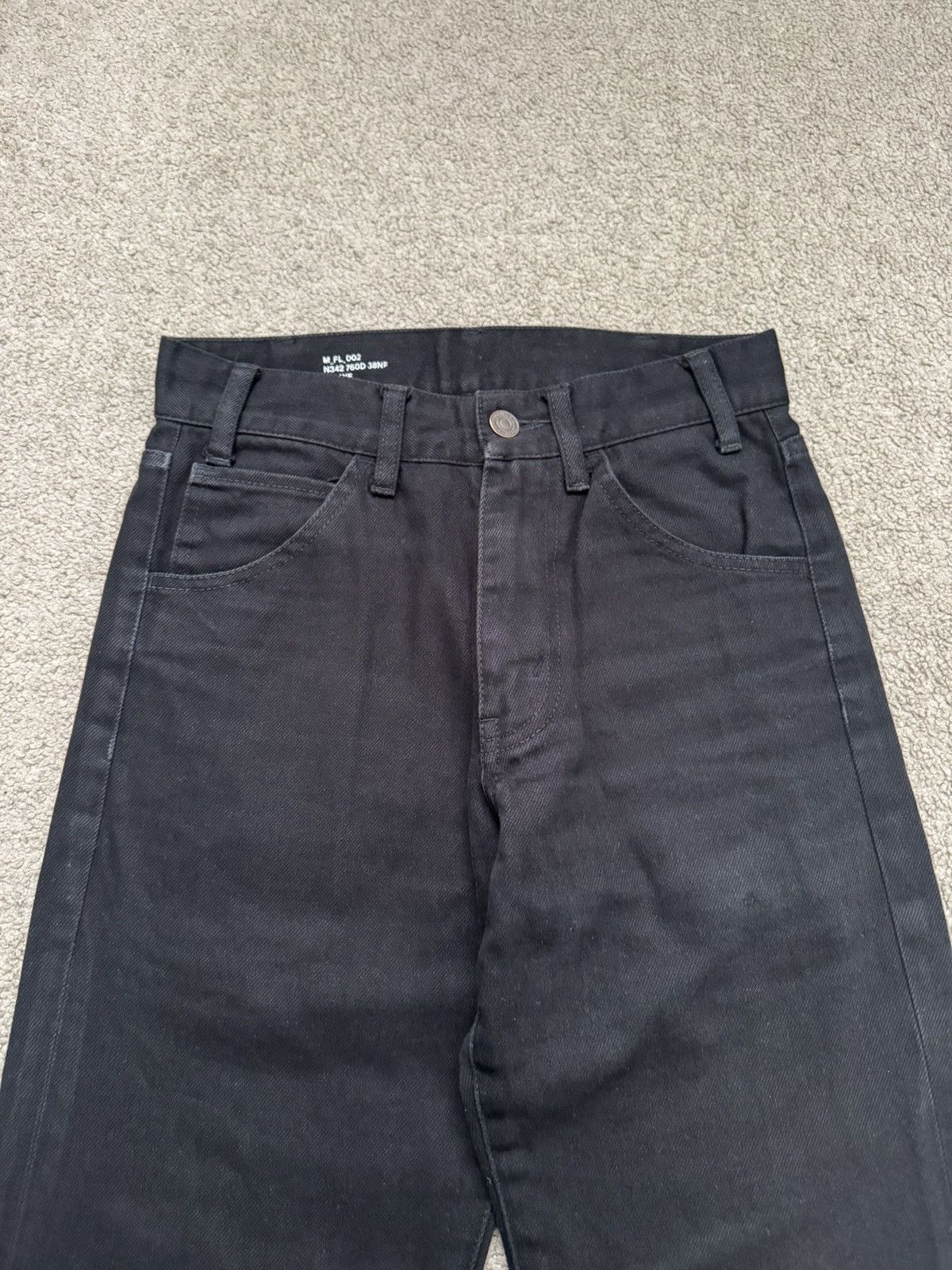 Celine SS20 Celine by Hedi Slimane Black Serge Flared Denim Jeans Size US 26 / EU 42 - 5 Thumbnail