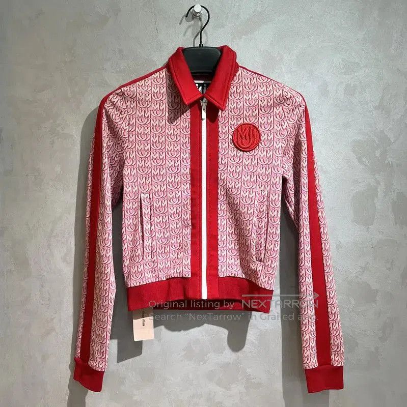 Miu Miu Miu Miu Red Cotton Blend Women's Cardigan . Size S / US 4 / IT 40 - 1 Thumbnail