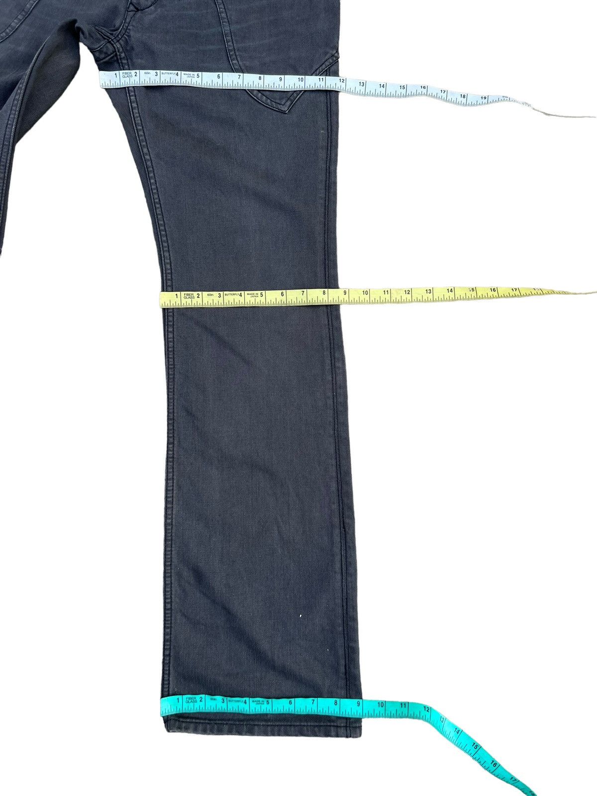 Nicole Club Vintage Nicole Club FM Distress Waxed Bootcut Pant Size US 31 - 4 Thumbnail