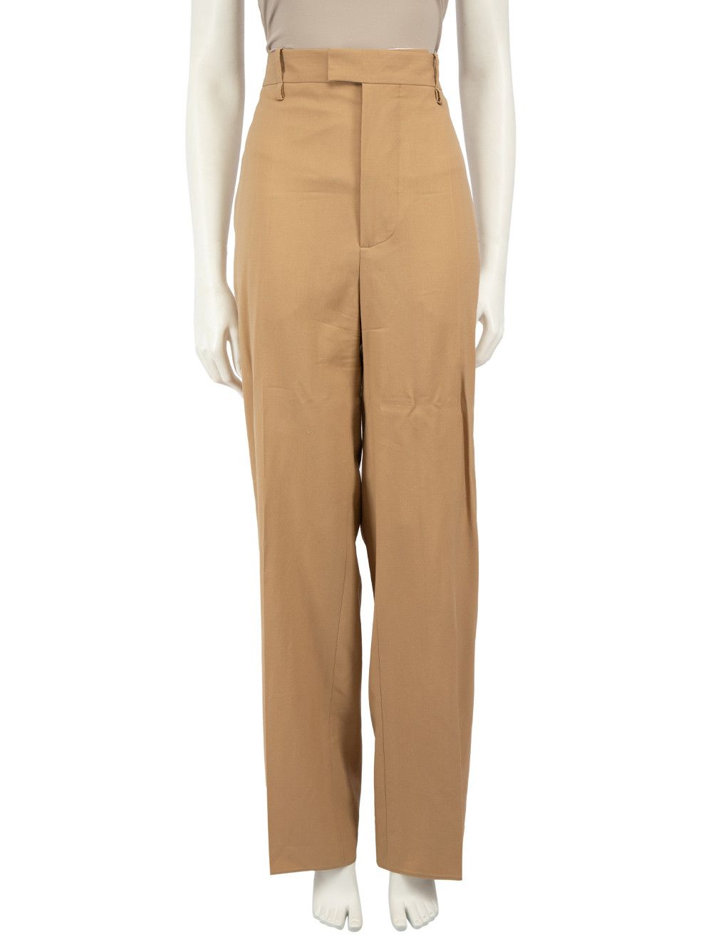 image of Bottega Veneta Spring 2020 Beige Straight Trousers, Women's (Size 27)