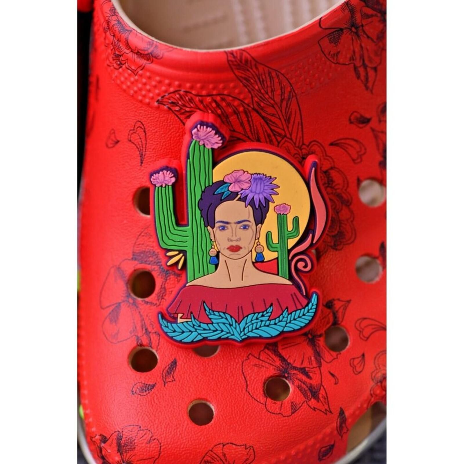 Crocs Crocs Frida Kahlo Classic Clog | 209450-2Y2 Rare size! Size US 5 / IT 35 - 9 Thumbnail
