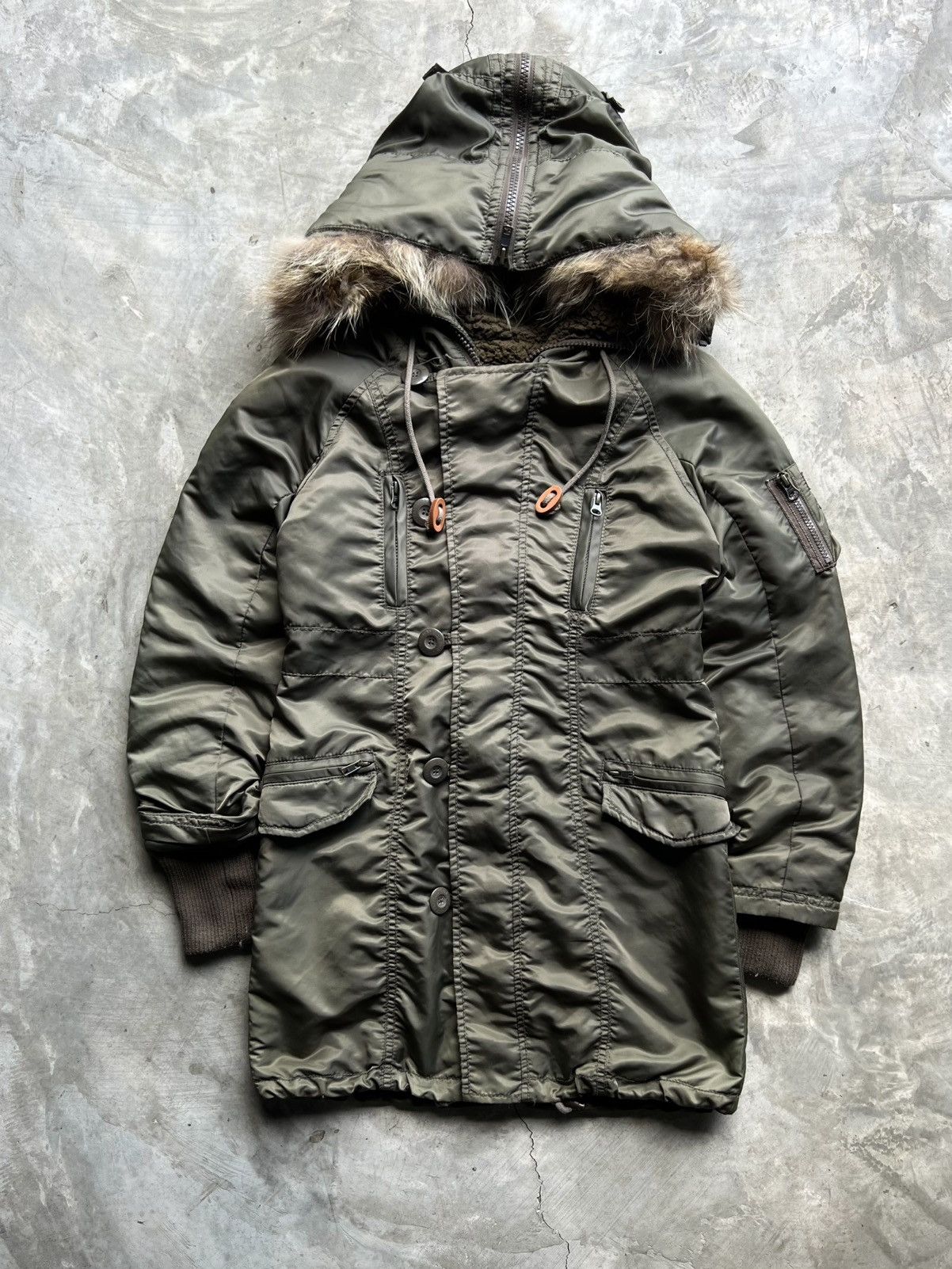 GOA Goa Raccoon Fur Long Jacket | Grailed
