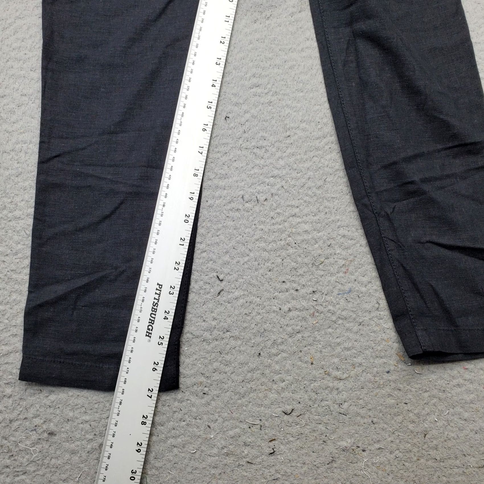 Asos ASOS Paperbag Pants Women's Size 0 Black Linen Drawstring Waist Straight Leg Pants Size 25" / US 0 / IT 36 - 4 Thumbnail