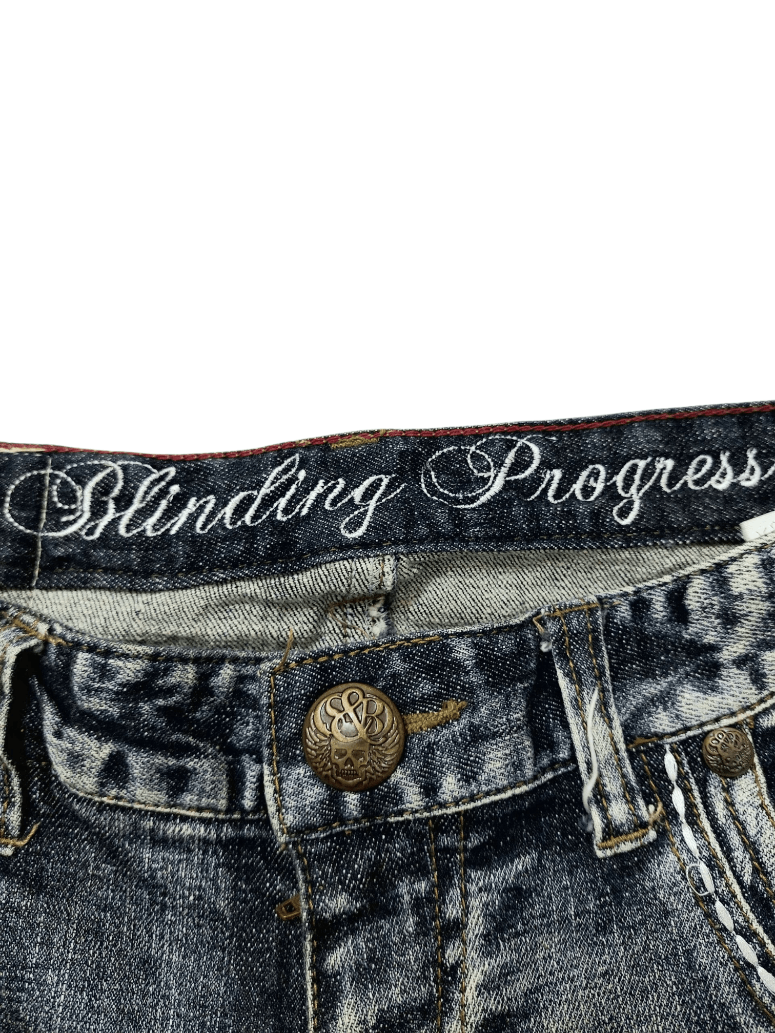 Vintage Vintage Panaspur Y2K Aesthetic Wash Straight Leg Denim Jeans Size US 30 / EU 46 - 10 Thumbnail