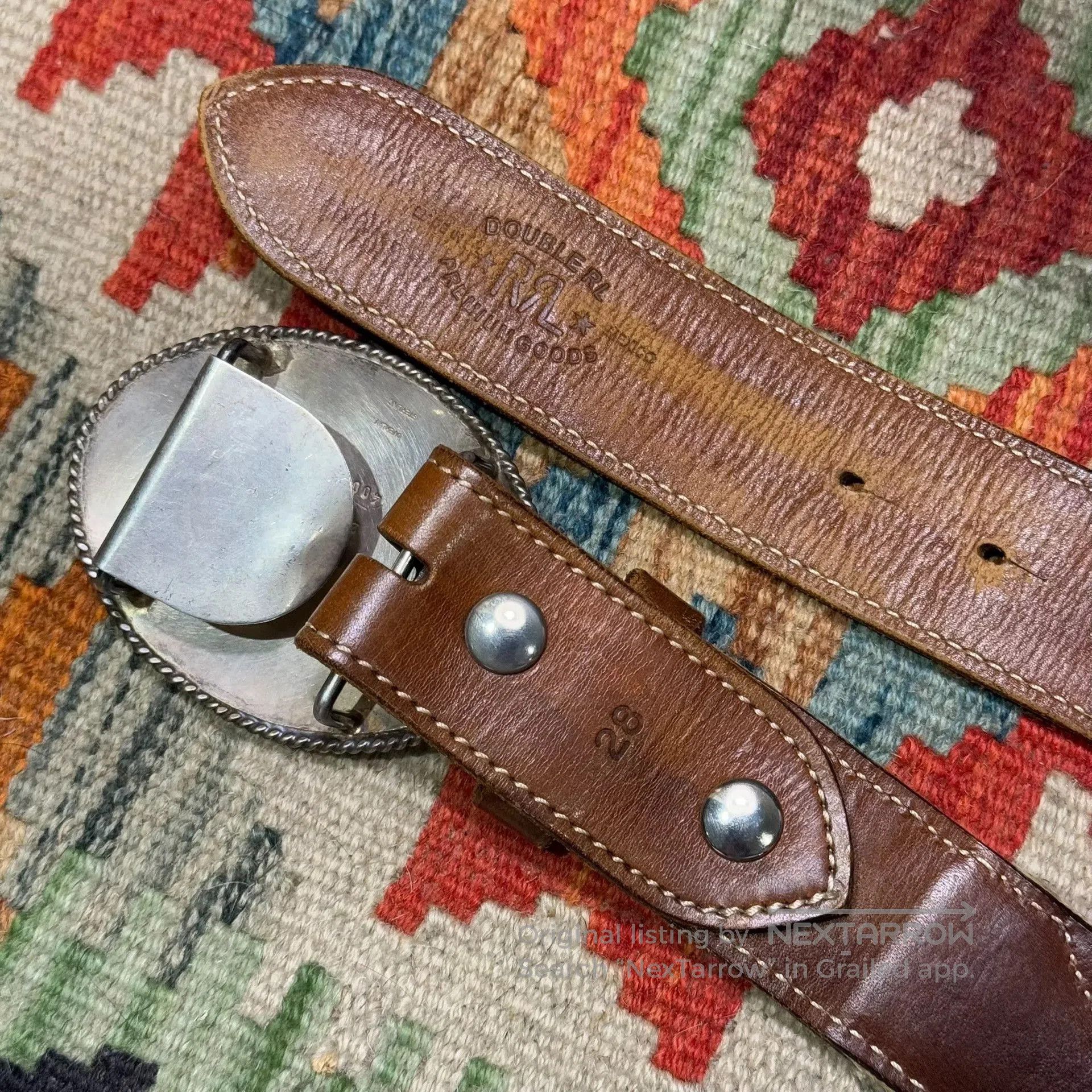 RRL Ralph Lauren Ralph Lauren Horse Head Buckle Belt. Size ONE SIZE - 6 Thumbnail