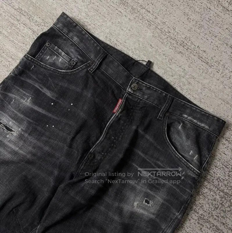 Dsquared2 DSQUARED2 Black Grey Casual Pants for Men . Size US 36 / EU 52 - 5 Thumbnail