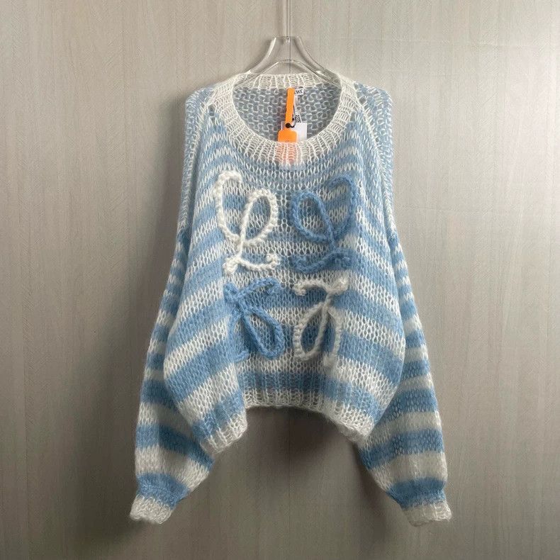 Loewe Loewe Blue mohair sweater Size M / US 6-8 / IT 42-44 - 1 Thumbnail