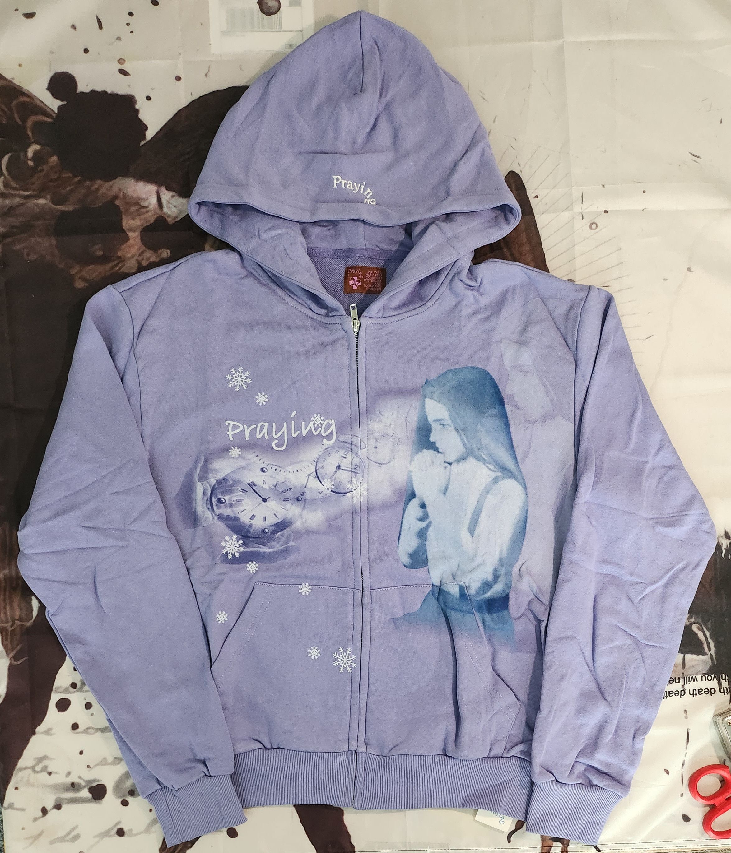 Designer × Praying × Streetwear 🙏🏻 Praying Brangelina Hoodie zip jacket ~  heaven ~ | Grailed