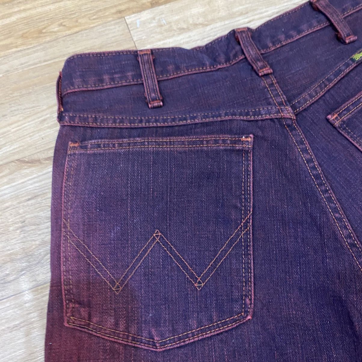 Wrangler 2000s Vintage Wrangler Purpel Flared Denim Pants Size US 30 / EU 46 - 9 Thumbnail