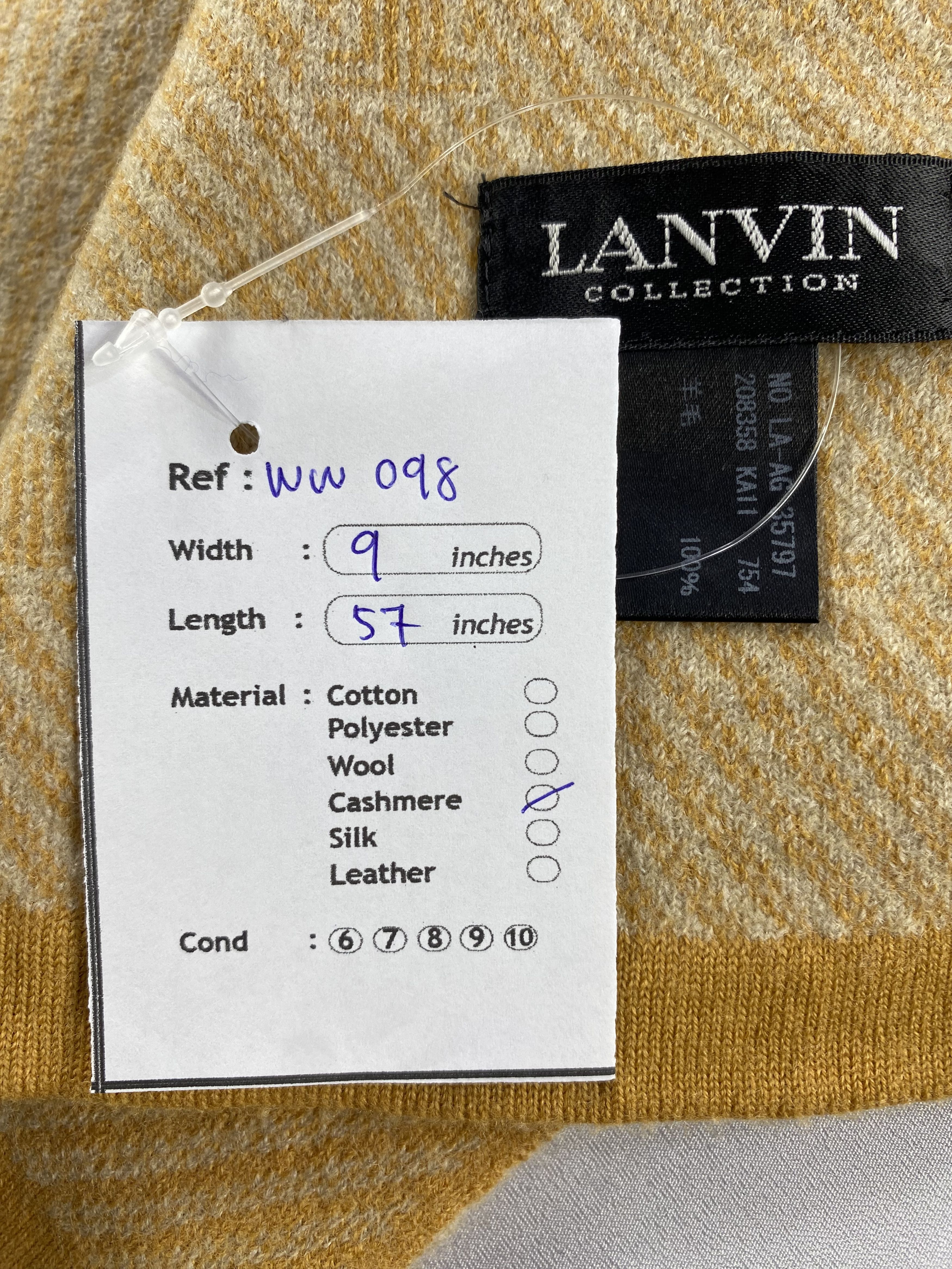 Lanvin × Vintage Lanvin Scarf / Muffler / Neckwear Size ONE SIZE - 5 Thumbnail
