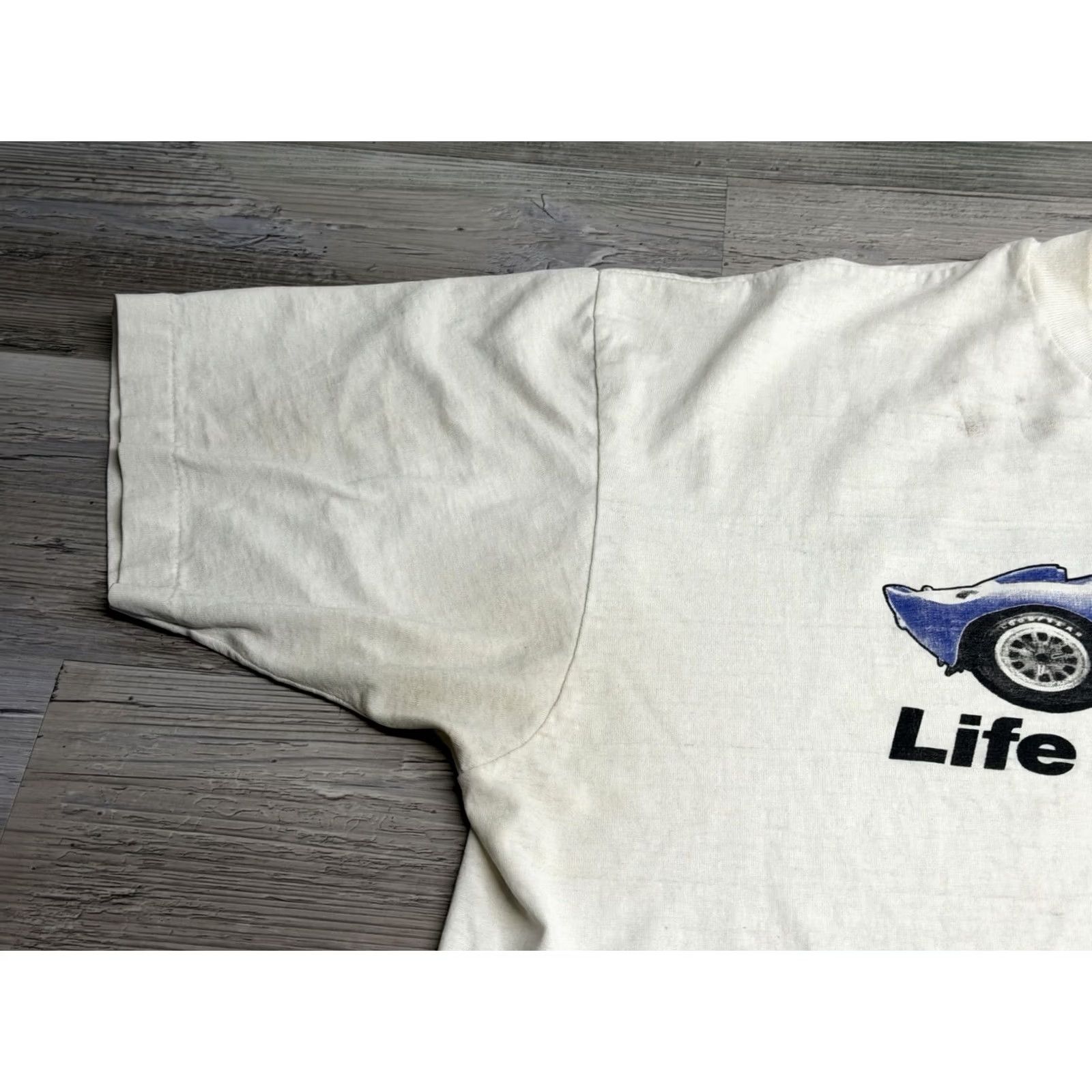 Hanes VINTAGE Ford GT 1965 GT40 MK1 Blueprint T Shirt White 2XL Hanes Unisex Adults Short Sleeve Crew Neck Cotton Racing 80s Modern Retro 80s (Mens) Size US XXL / EU 58 / 5 - 7 Thumbnail