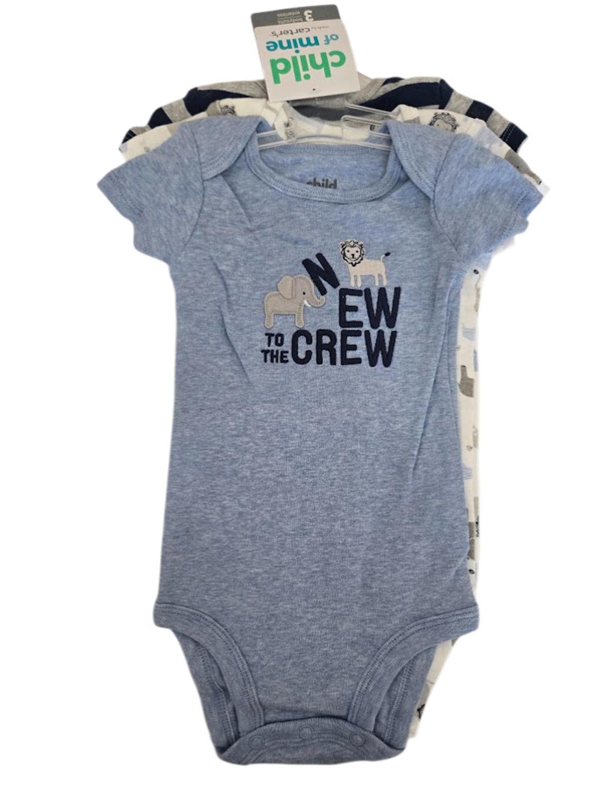 Other Carter's Child of Mine Boys Bodysuits Short Sleeved NWT Size ONE SIZE - 1 Thumbnail