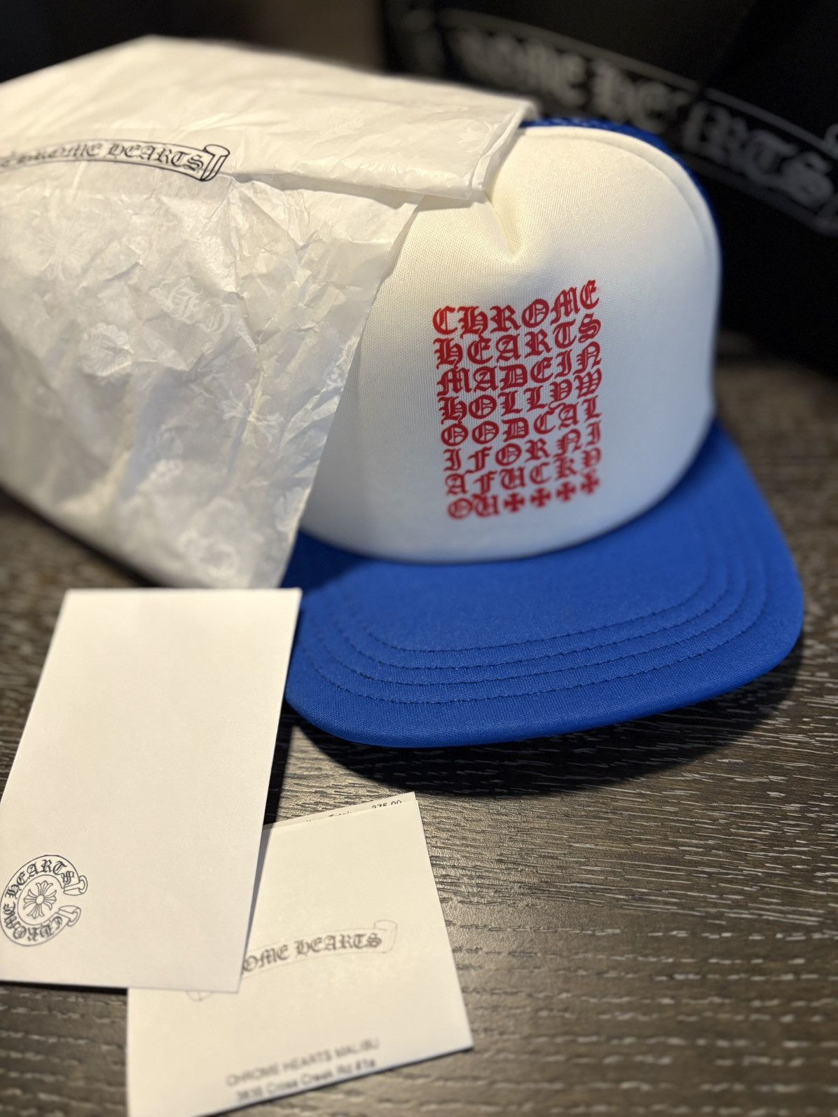 Chrome Hearts Cap chrome hearts bleu and white hollywood Size ONE SIZE - 1 Thumbnail
