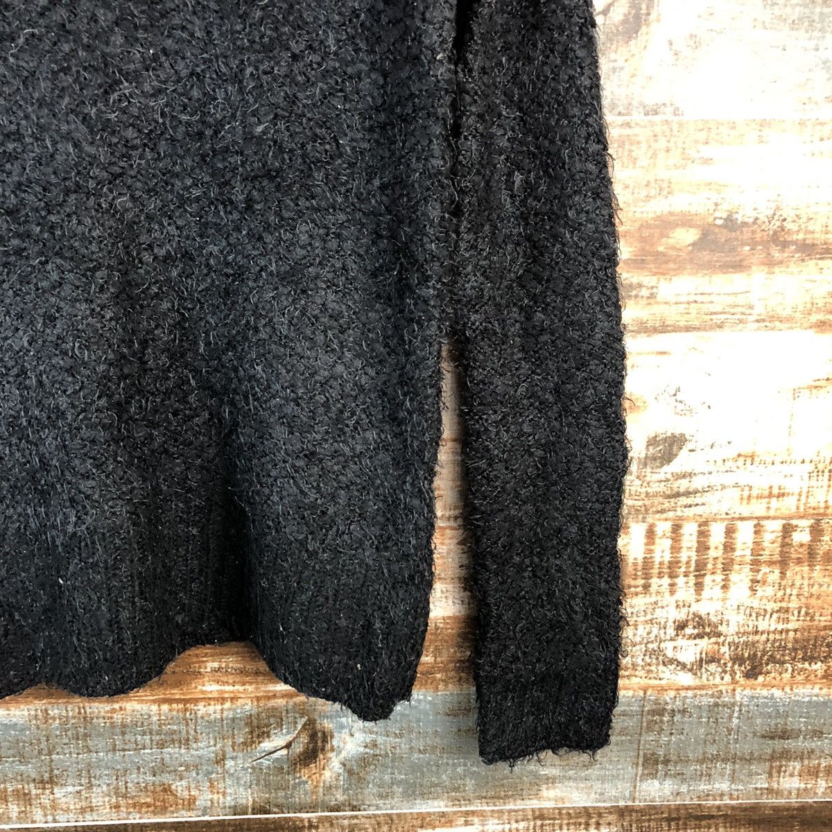 Japanese Brand DL Almost Famous Black Mohair Knitwear #C430 Size M / US 6-8 / IT 42-44 - 8 Thumbnail