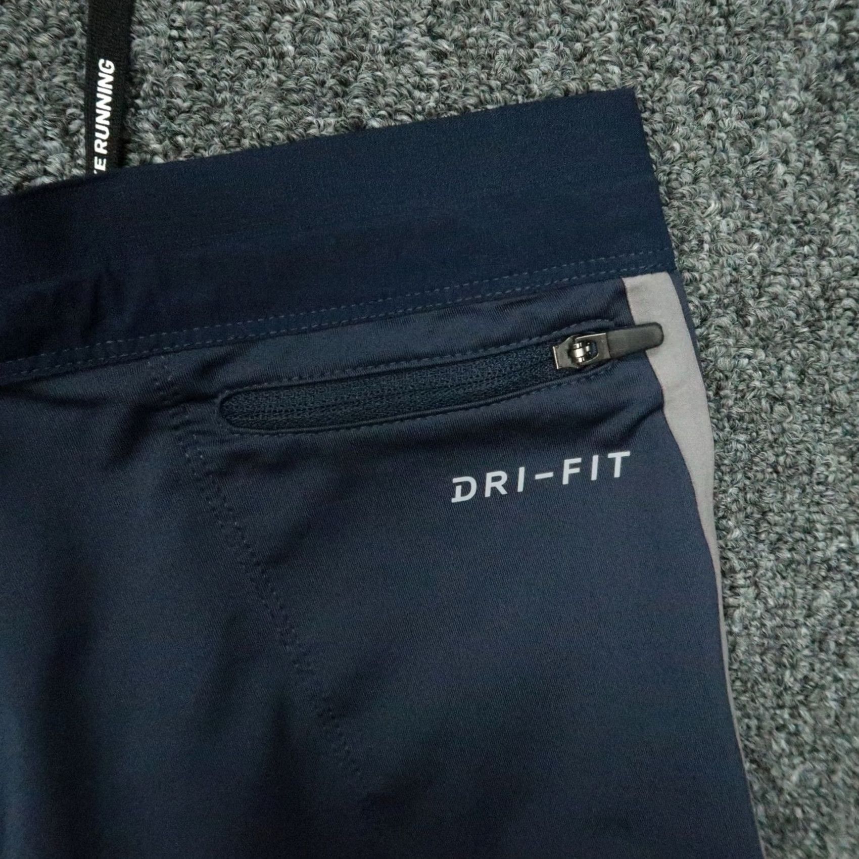 Nike Nike Dri-FIT Pants Mens Small Blue Power Tech Athletic Running 27in Inseam Track Pants with Pockets Zip Pocket Moisture Wicking Sportswear Men Size US 29 - 6 Thumbnail