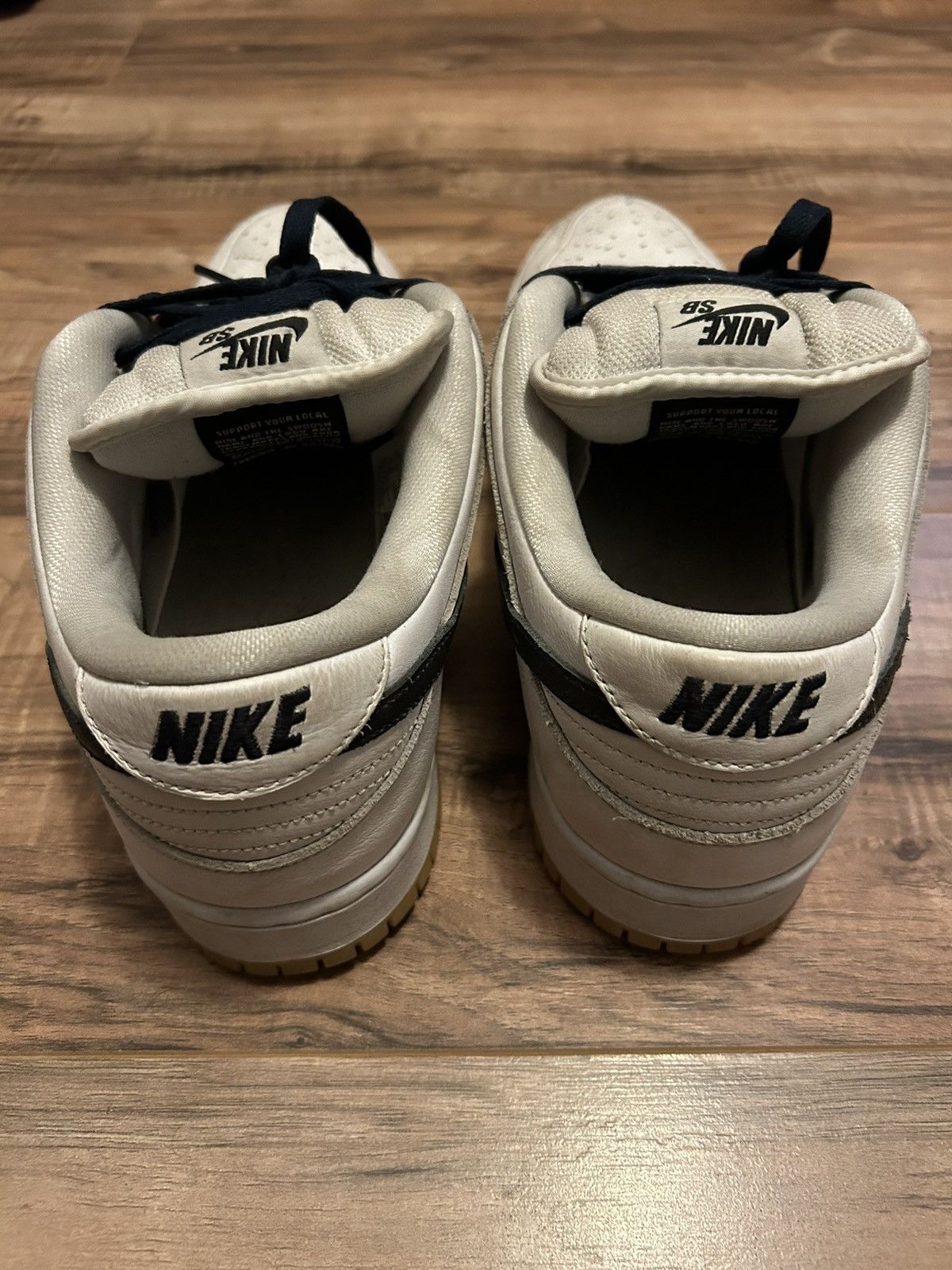 Nike Nike sb dunk low white gum Size US 12 / EU 45 - 5 Thumbnail