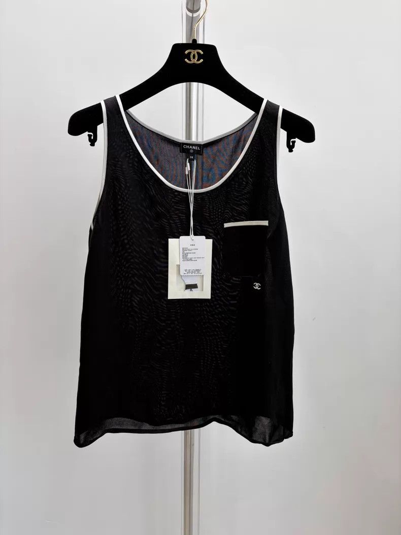 Chanel Chanel Black pocket vest with suspenders Size XS / US 0-2 / IT 36-38 - 1 Thumbnail