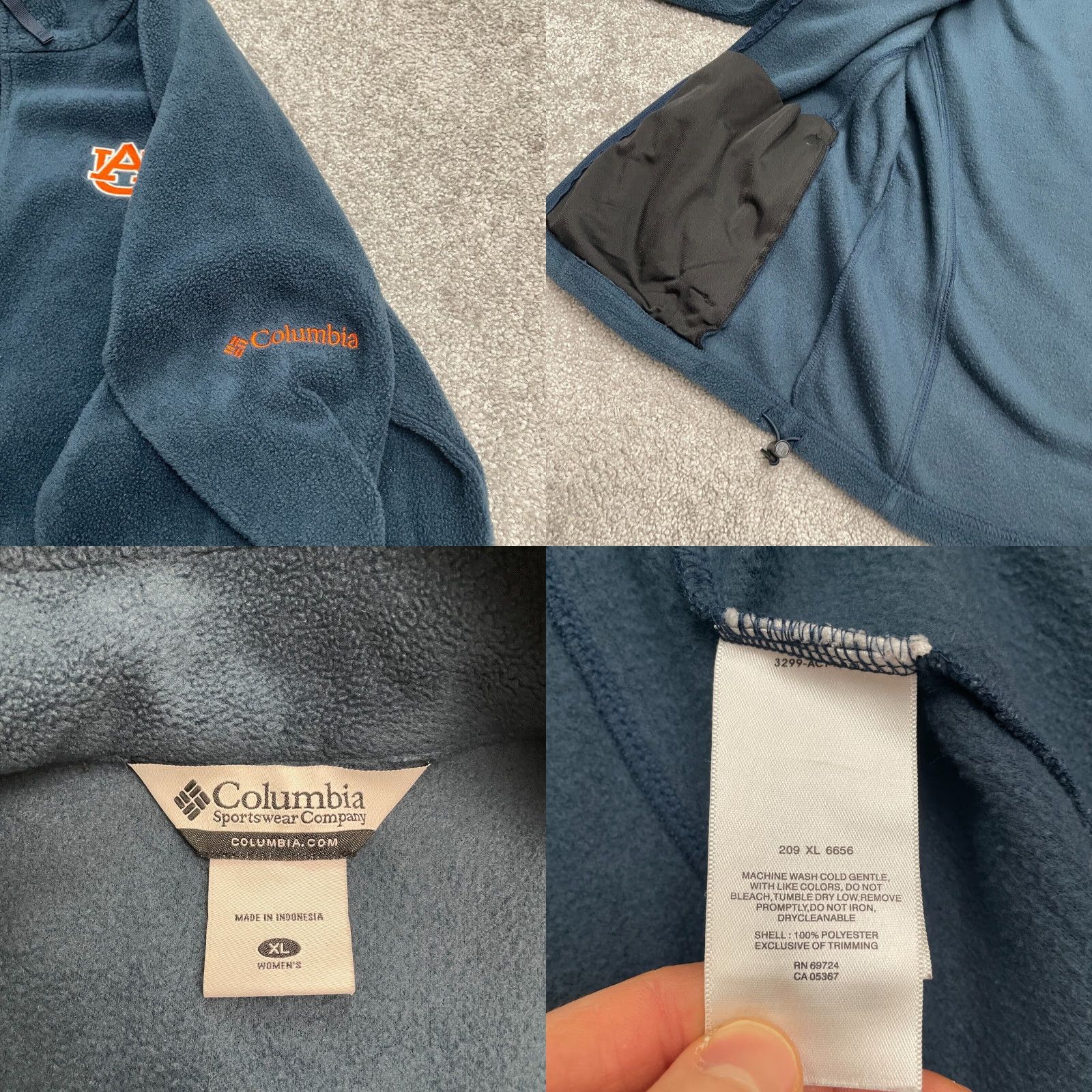 Vintage Columbia Benton Springs Fleece Jacket Womens XL Blue Size XL / US 12-14 / IT 48-50 - 8 Thumbnail