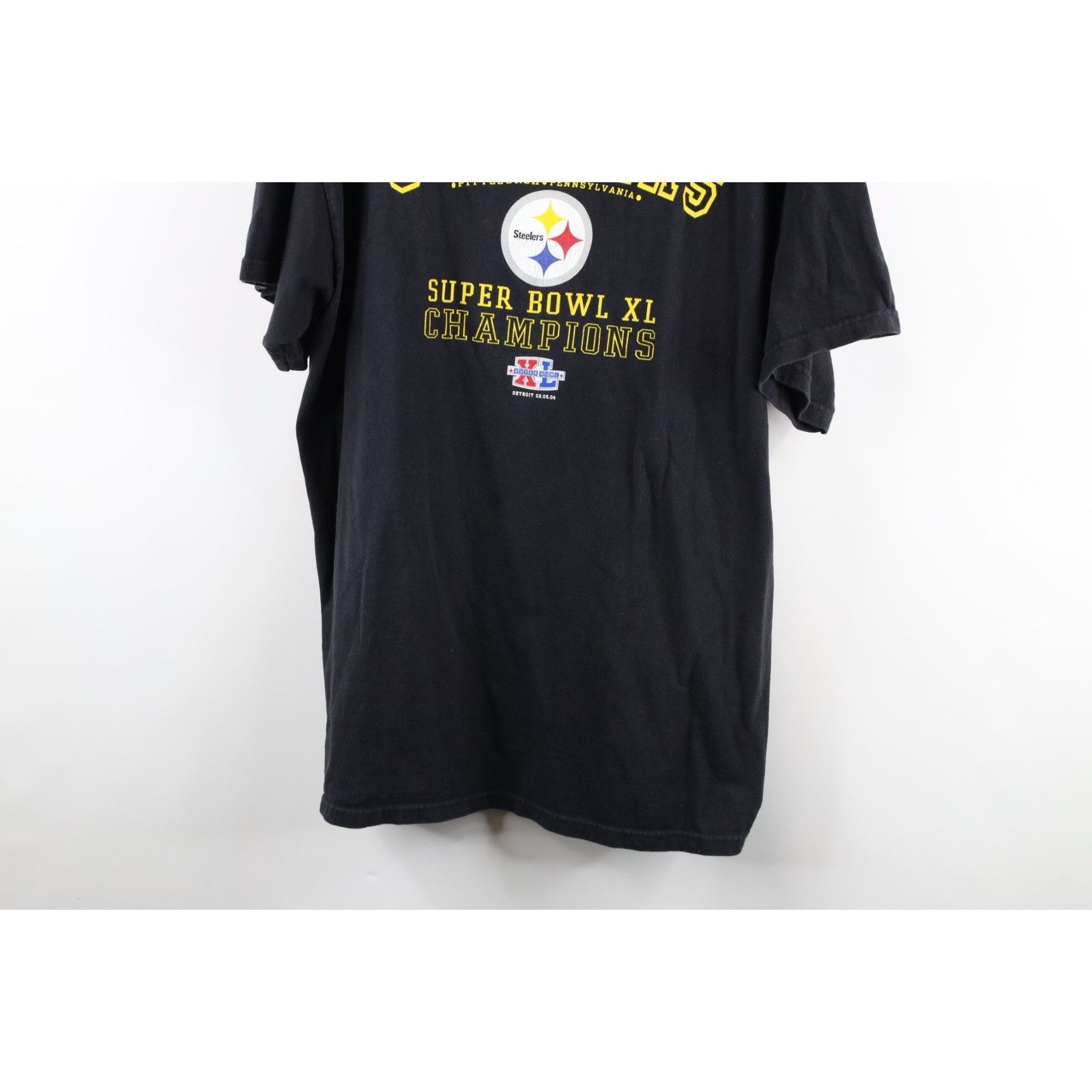 Vintage Vintage Super Bowl XL Champions Pittsburgh Steelers T-Shirt Size US XXL / EU 58 / 5 - 3 Thumbnail