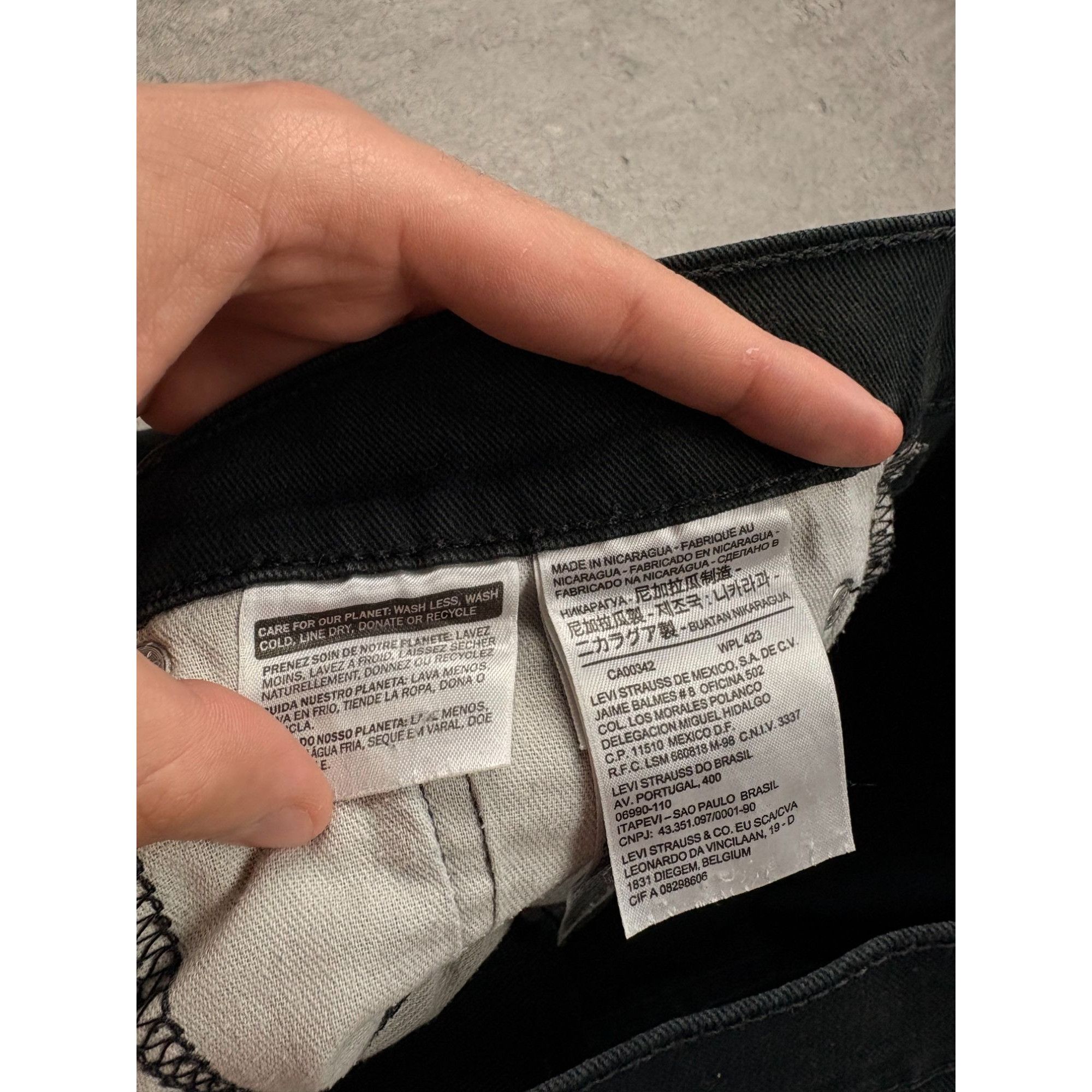 Levi's Levi's 510 Men's Skinny Fit Jeans W31 L32 Black Denim Slim T Size US 31 - 12 Thumbnail