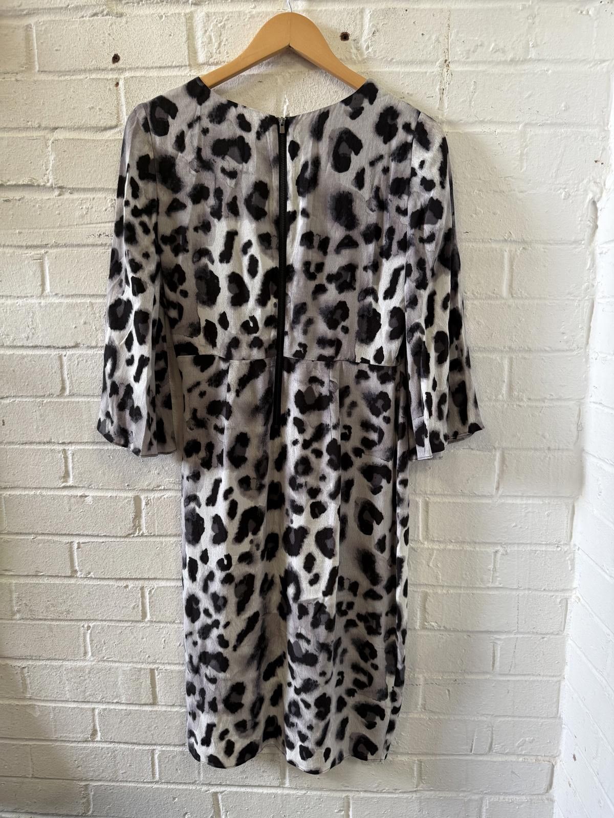 Unknown London Leopard Print Long Sleeve Wrap Dress Size M / US 6-8 / IT 42-44 - 3 Thumbnail