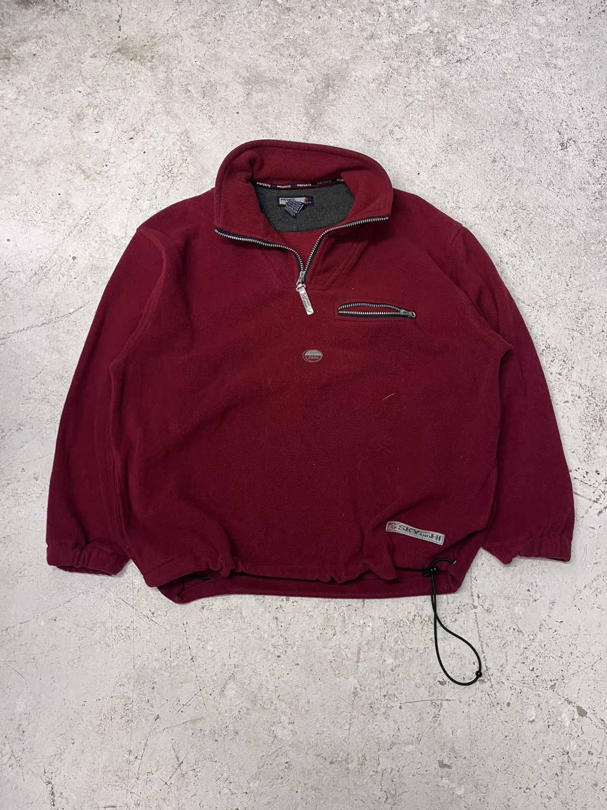 Vintage Vintage red private member fleece jacket Size US L / EU 52-54 / 3 - 2 Thumbnail