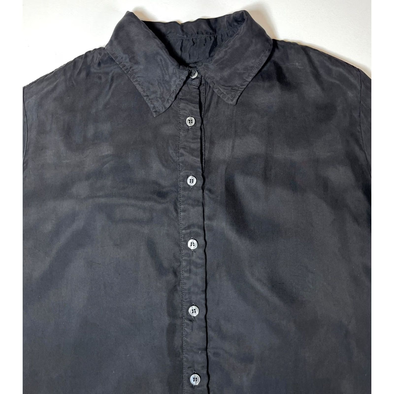 Vintage Tribe Kelley Women's Long Tunic Shirt Black Made in USA Sz M Size M / US 6-8 / IT 42-44 - 6 Thumbnail