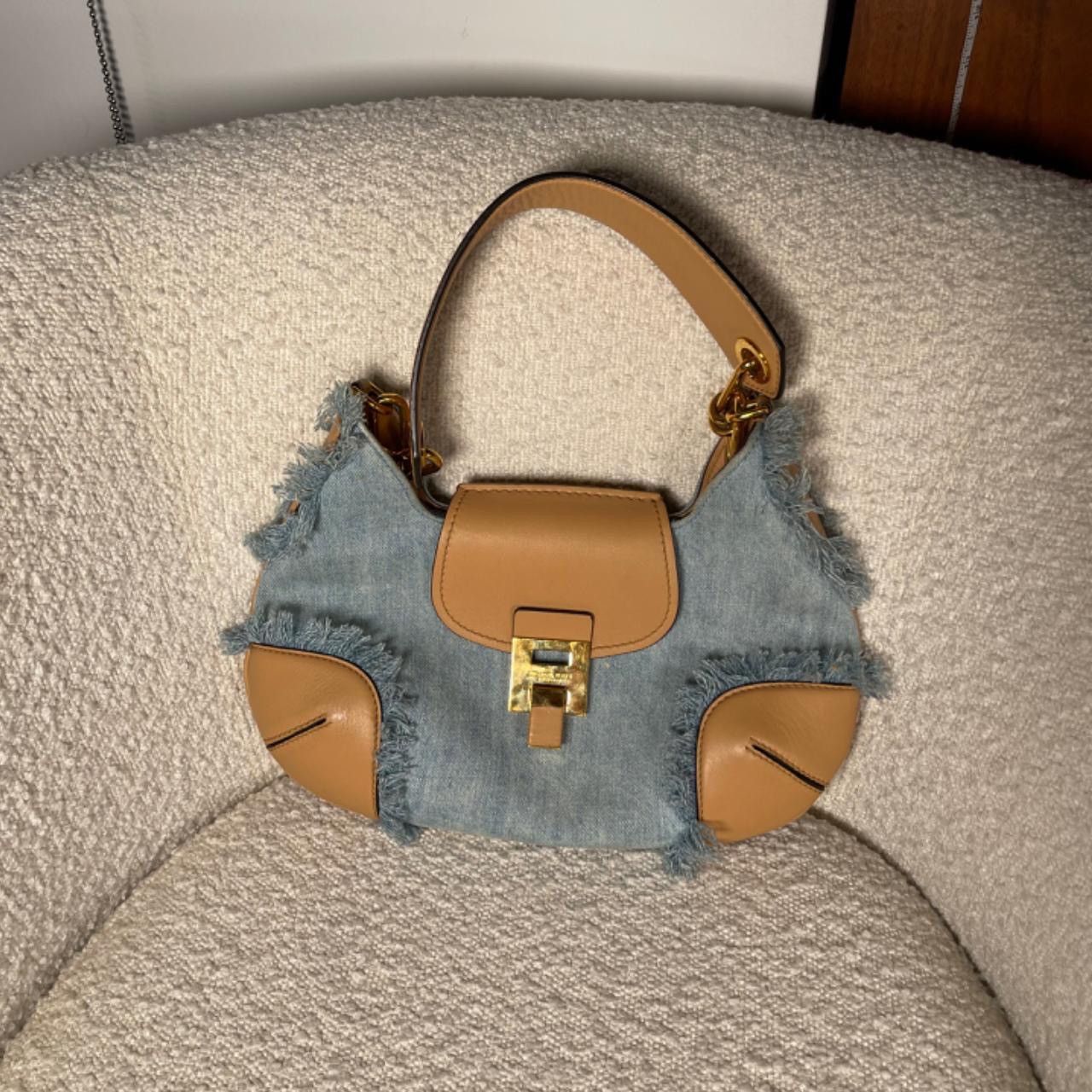 Michael Kors Michael Kors Bancroft Denim Shoulder Bag Size ONE SIZE - 2 Thumbnail