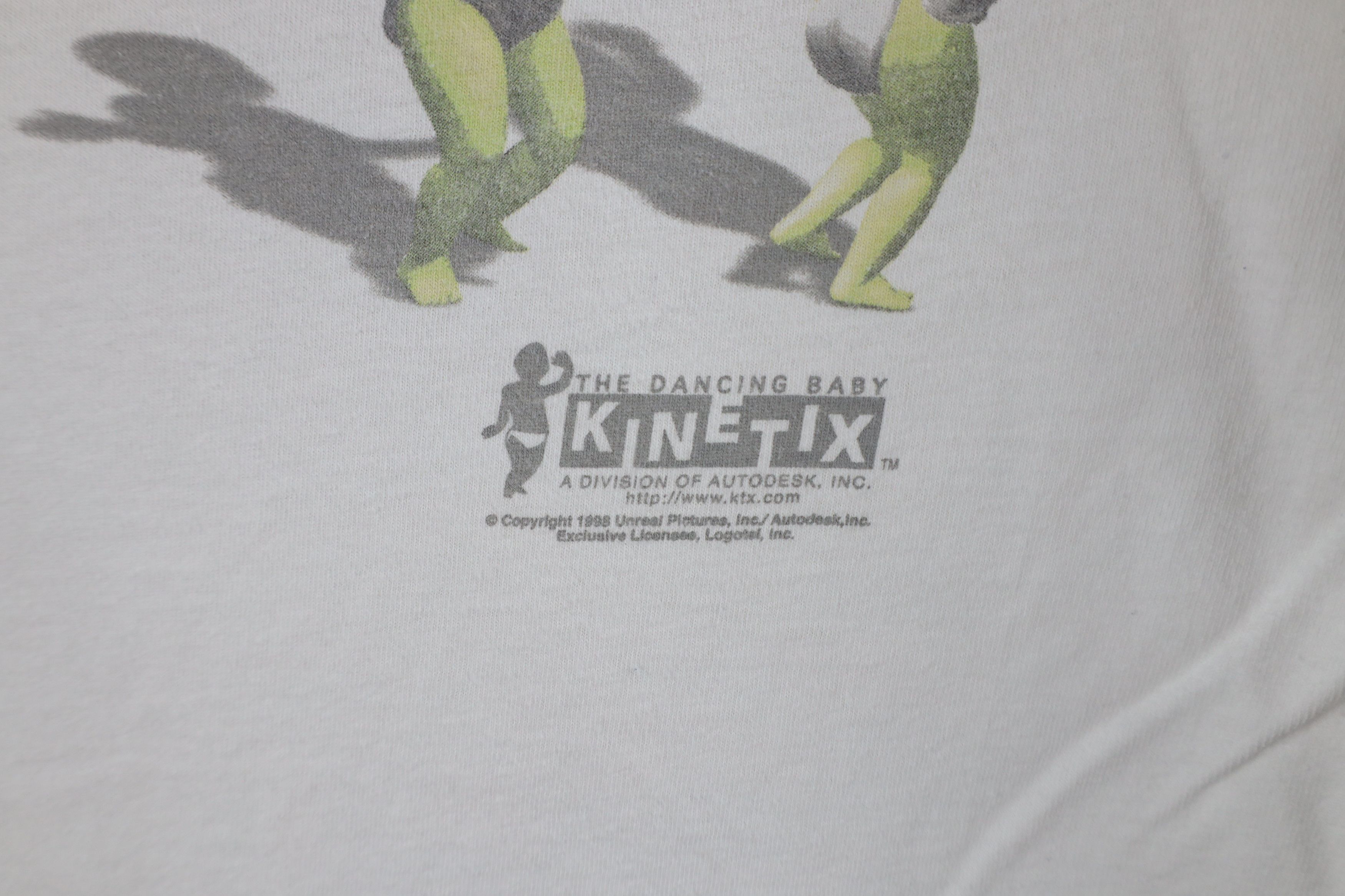 Vintage Vintage 90s Kinetix The Dancing Baby Short Sleeve T-Shirt Size US XL / EU 56 / 4 - 5 Thumbnail