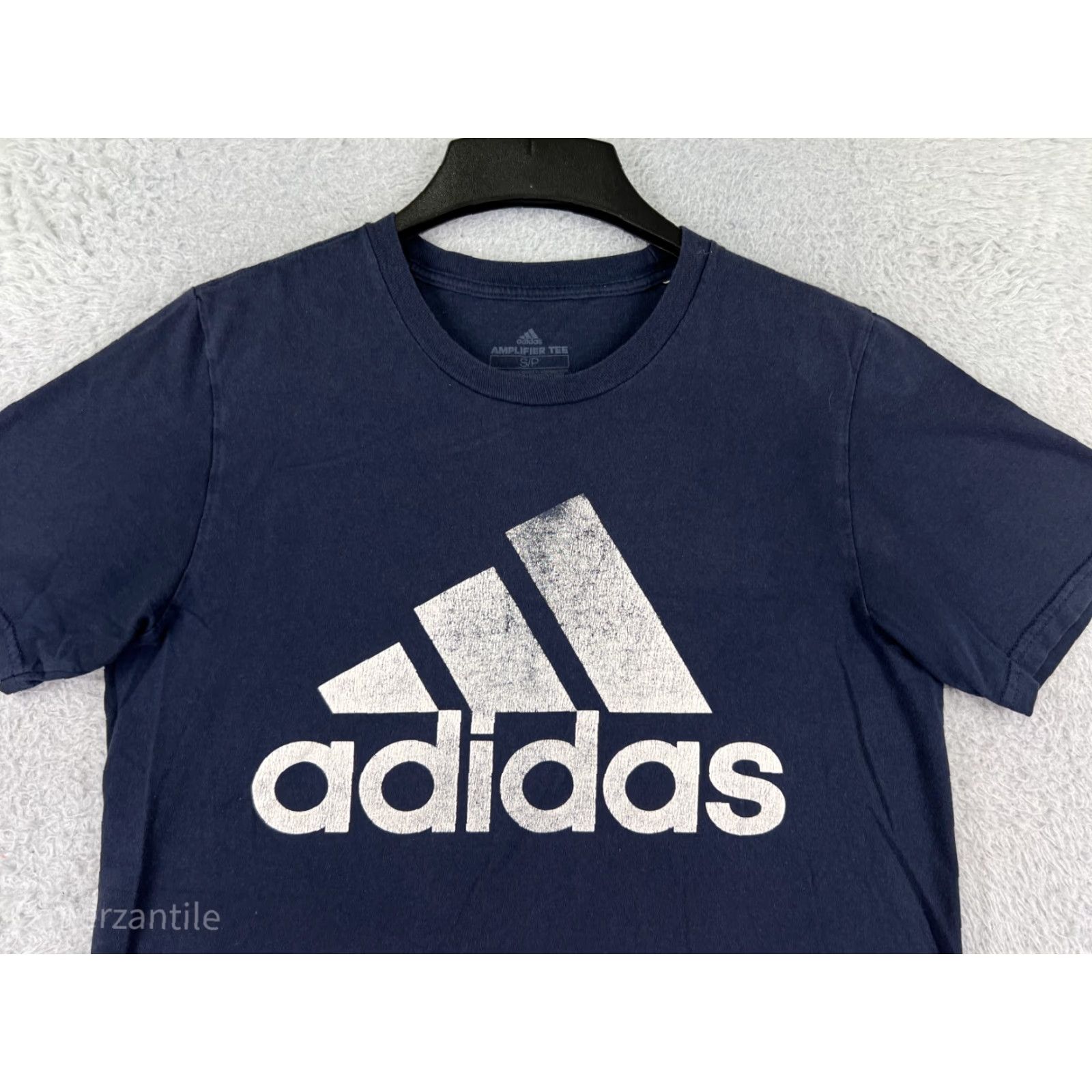 Adidas Adidas Shirt Mens Small Blue Short Sleeve Crew Neck 100% Cotton Logo Size US S / EU 44-46 / 1 - 5 Thumbnail