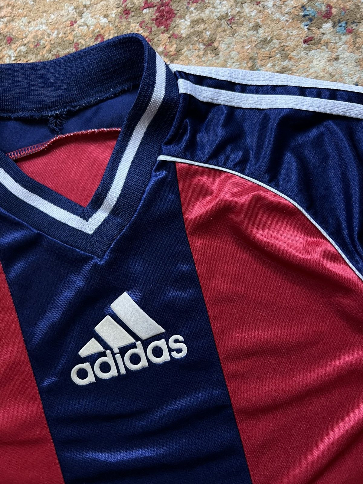 Adidas × Vintage 🪬90’s ADIDAS BIG CENTR LOGO Y2K RETRO TEE Size US L / EU 52-54 / 3 - 2 Thumbnail
