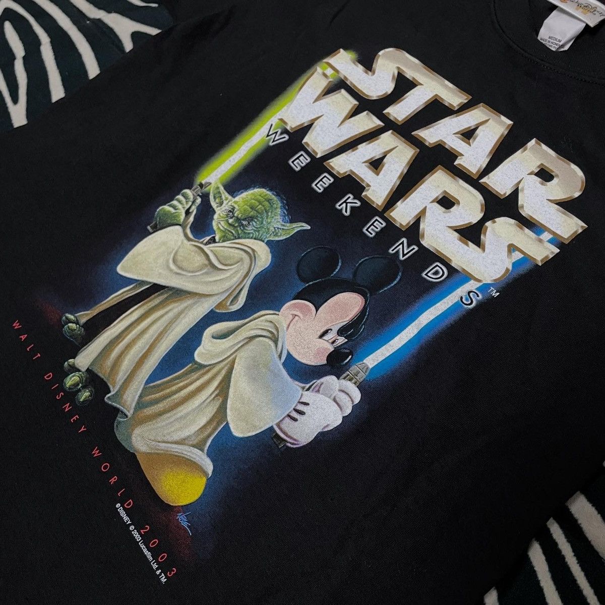 Disney Crazy vintage 2003 Star Wars disney Mickey Mouse shirt Yoda Size US M / EU 48-50 / 2 - 4 Thumbnail