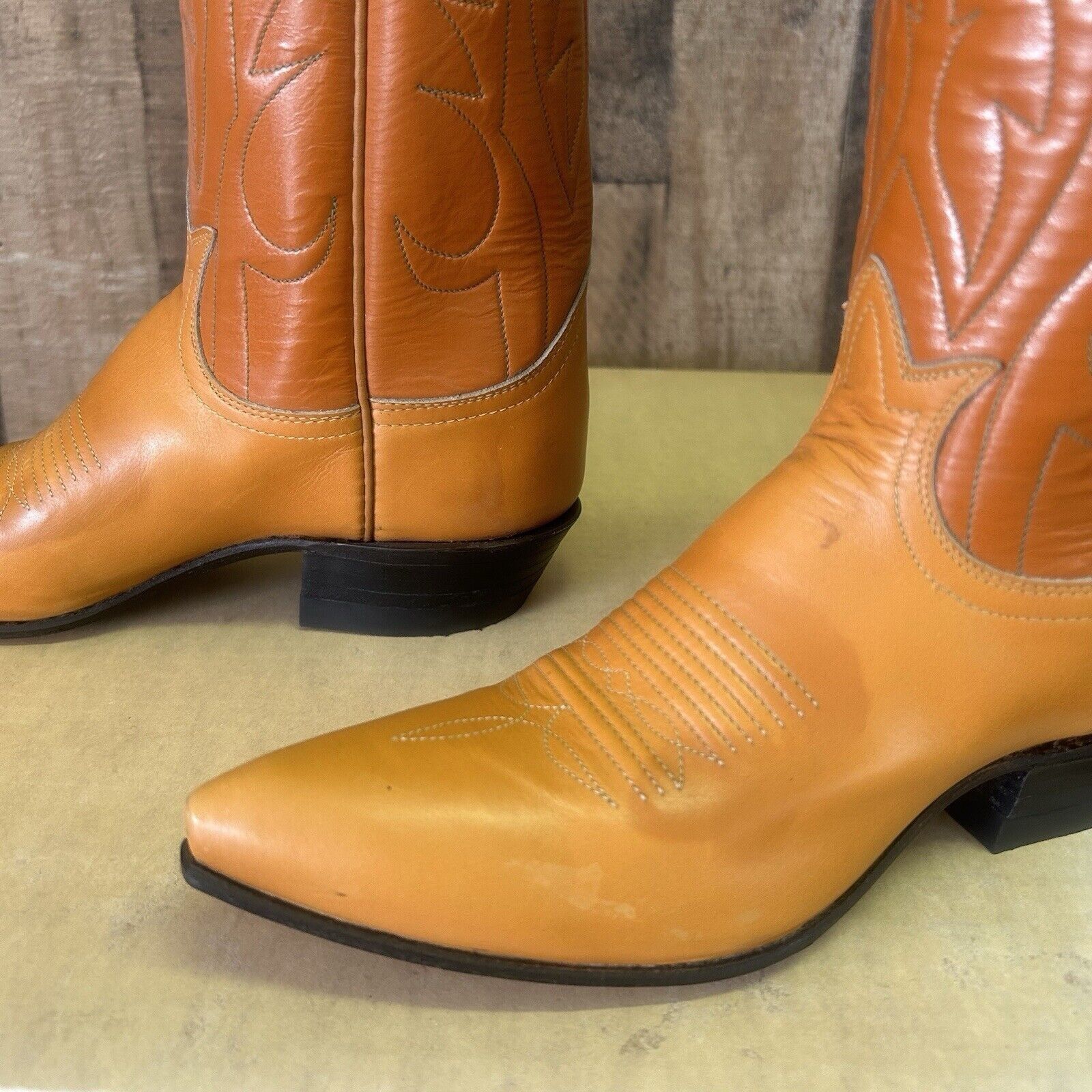 Tony Lama Tony Lama Vintage Gold Label Cowboy Boots Womens 4.5 A Size US 4.5 / IT 34.5 - 9 Thumbnail