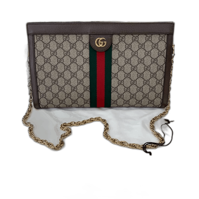 Gucci Gucci Ophidia GG Large Chain Clutch Bag Size ONE SIZE - 1 Thumbnail