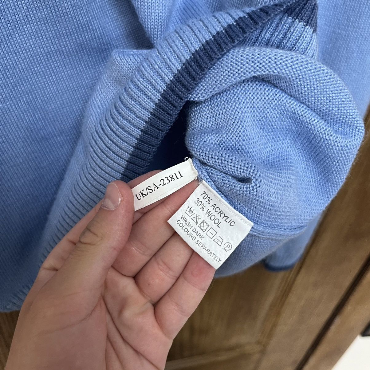 Yves Saint Laurent Navy/Blue YSL Sweater Big Logo YSL Sweatshirt Size US M / EU 48-50 / 2 - 5 Thumbnail