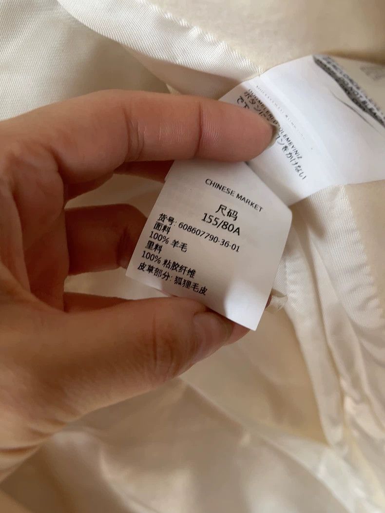Max Mara Max Mara Studio mango white coat classic Size S / US 4 / IT 40 - 5 Thumbnail