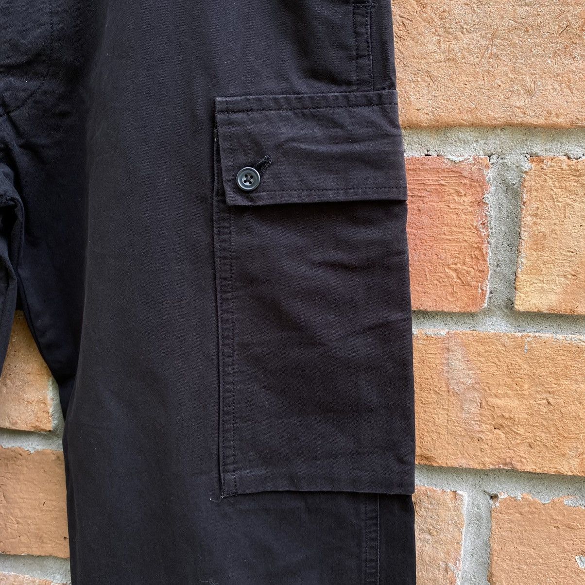 Yohji Yamamoto Yohji Yamamoto Black Cargo Pants Size US 38 / EU 54 - 15 Thumbnail
